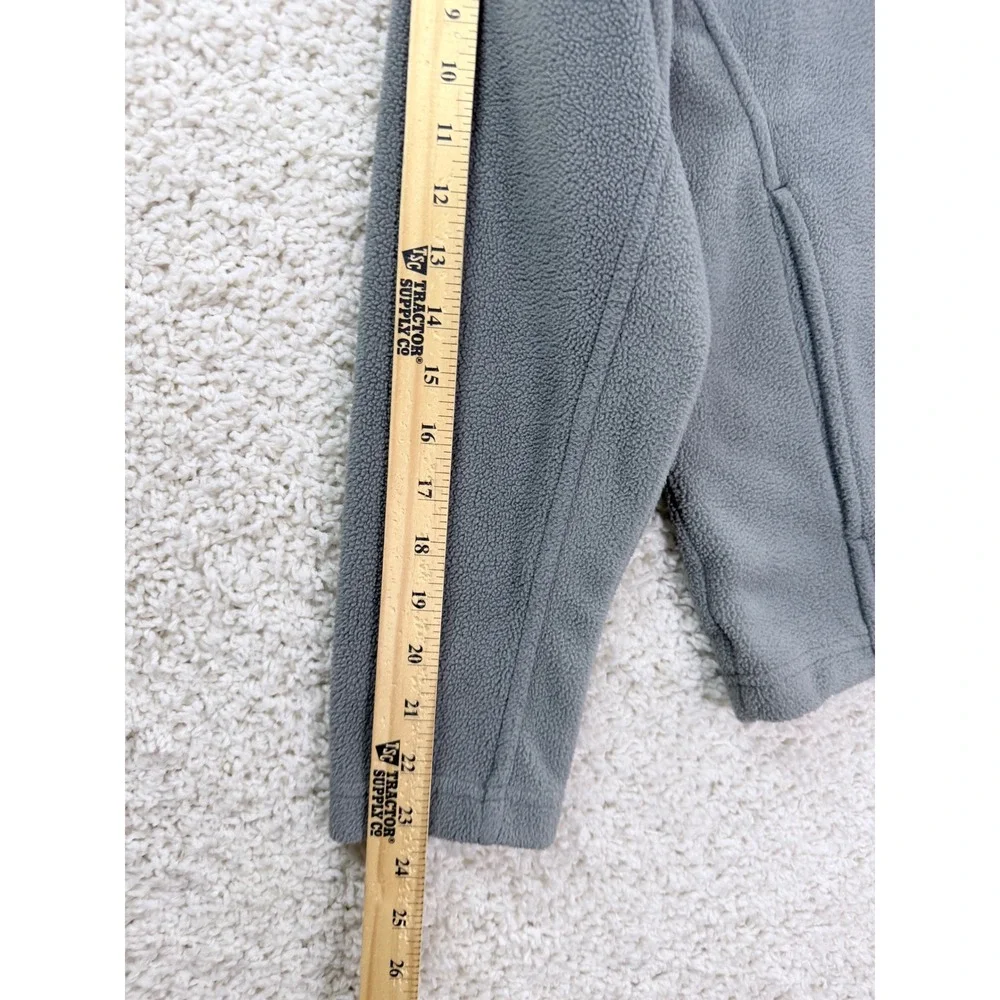 Red Head Fleece Jacket Men Small Gray Excellent Full Zip Outdoor Layering